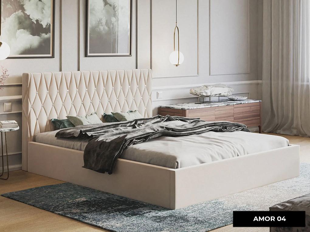 PROXIMA.store - Luxusná čalúnená posteľ GIA ROZMER: 180 x 200 cm