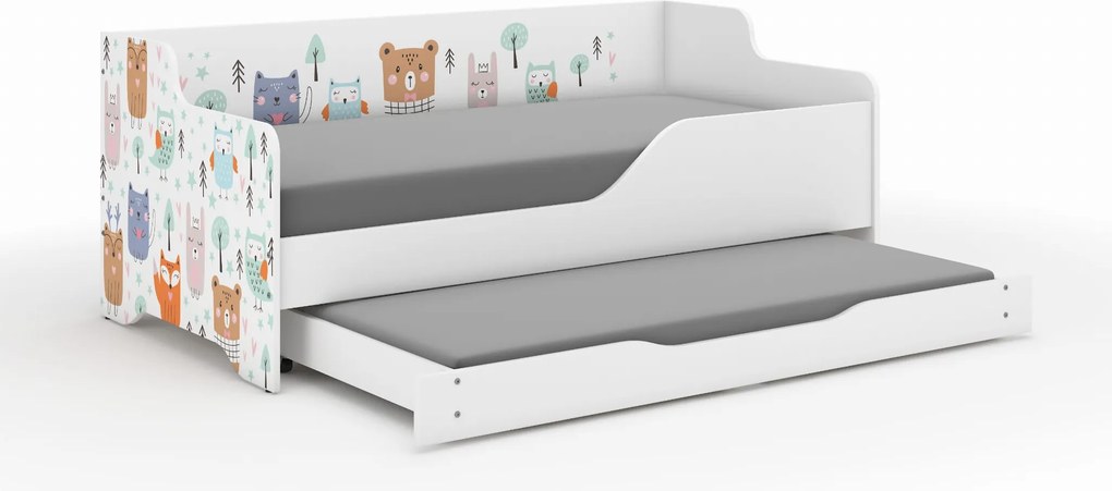 Wooden Toys Detská posteľ LILU 160x80 LAS s funkciou na spanie (1)