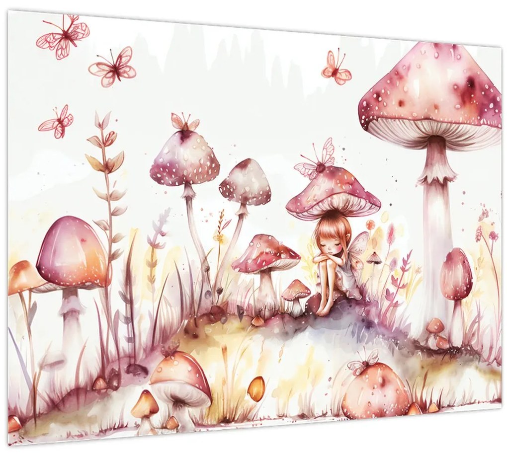 Obraz - Ružová víla (70x50 cm)