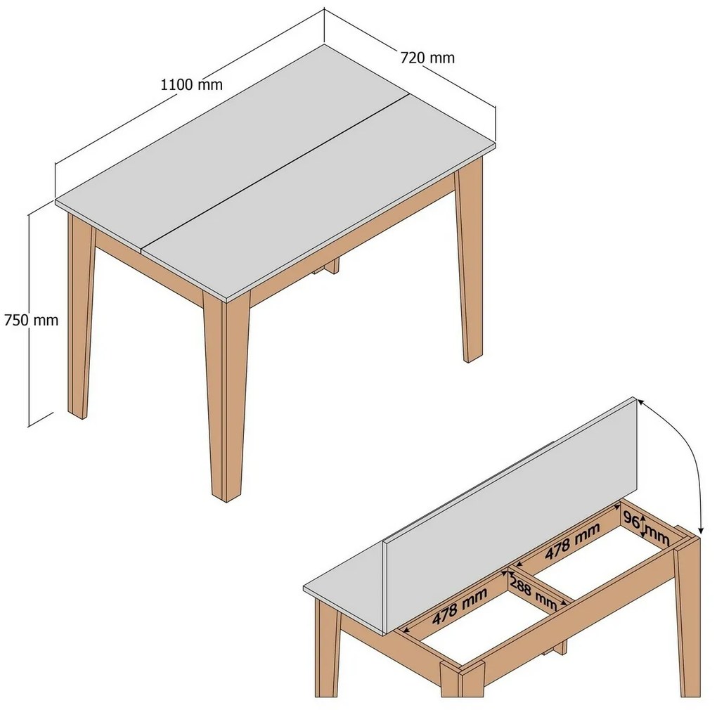 Jedálenský stôl Kiev Walnut