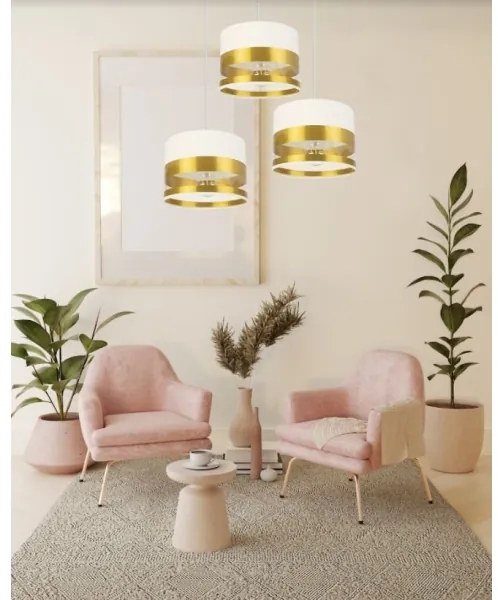 Luster na lanku MILO 3xE27/60W/230V zlatá