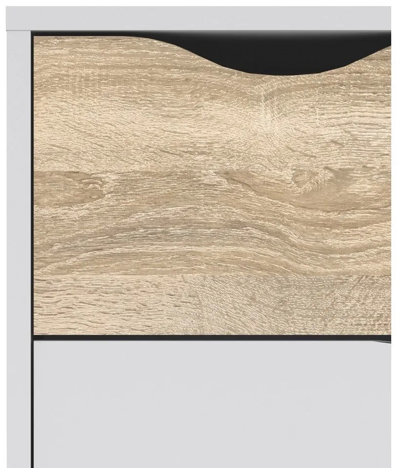 Biela komoda Tvilum Oslo, 99 x 82 cm