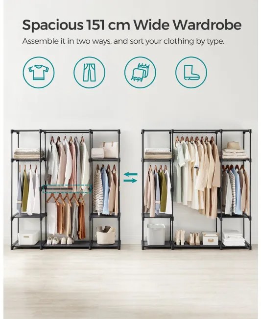 Otvorená šatníková skriňa RYG036B02