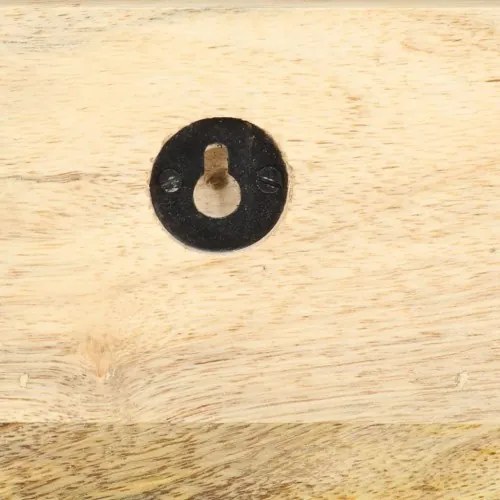 vidaXL Nástenný vešiak na kabáty 60x15x20 cm surový teakový masív-