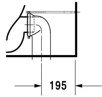 DURAVIT Starck 3 WC misa kombi s Vario odpadom, 370 mm x 395 mm x 655 mm, s povrchom WonderGliss, 01280900001