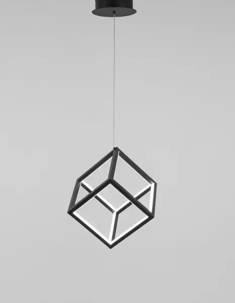 LED luster Gabbia 25 čierne
