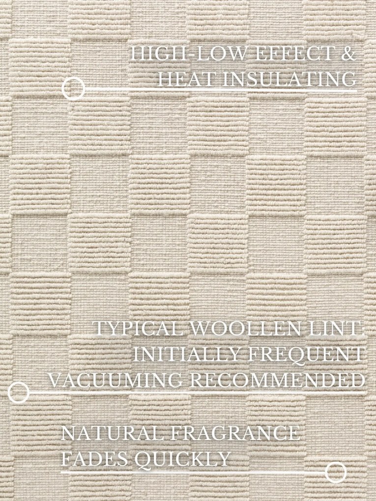 Kusový koberec Villeroy & Boch Scala 106265 White, 200x300, biela, obývacia izba, Villeroy & Boch