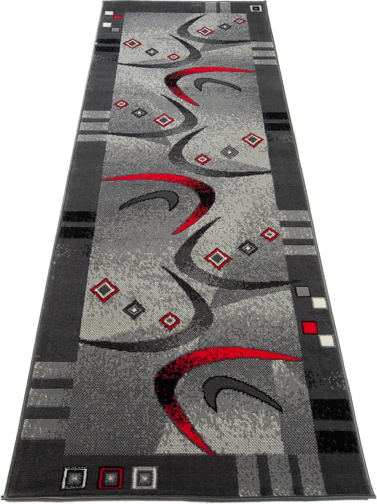 TA Koberec 4596A TMAVO SIVÁ LACNÁ PP CRM Rozmer: 80x240 cm
