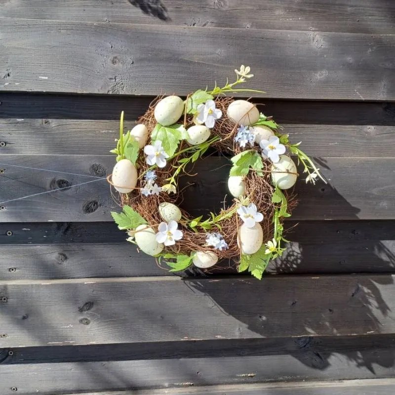 DECOLED Veľkonočný veniec, 30 x 8 cm, hnedé prútie