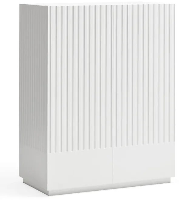 Biela komoda Teulat Doric, šírka 92 cm