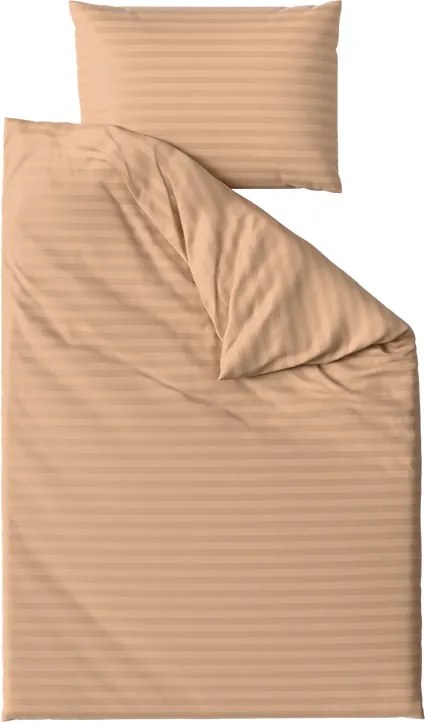 Hotelové obliečky z mikrovlákna JASMINE hnedé - prúžok 2 cm, hotelové vrecko Rozmer obliečky: 70 x 90 cm | 140 x 200 cm