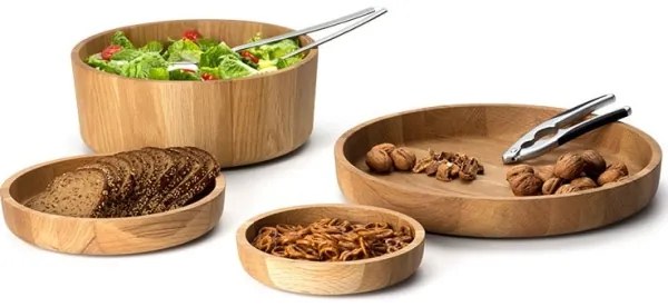 Continenta C4135 - Drevená miska 38x5,4 cm dub