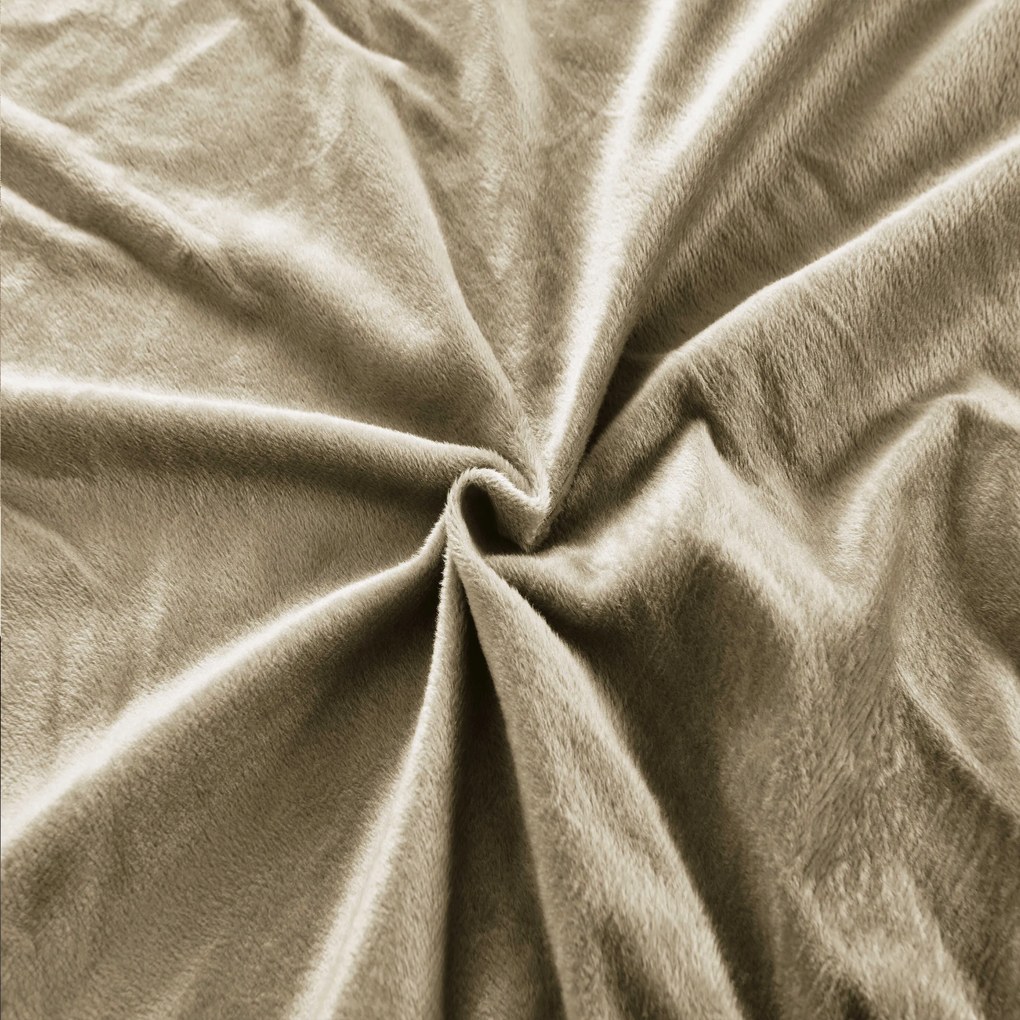 Plachta mikroplyš SOFT 90x200 cm hnedá