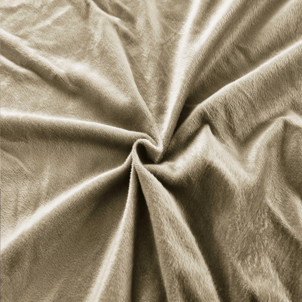 Plachta mikroplyš SOFT 90x200 cm hnedé