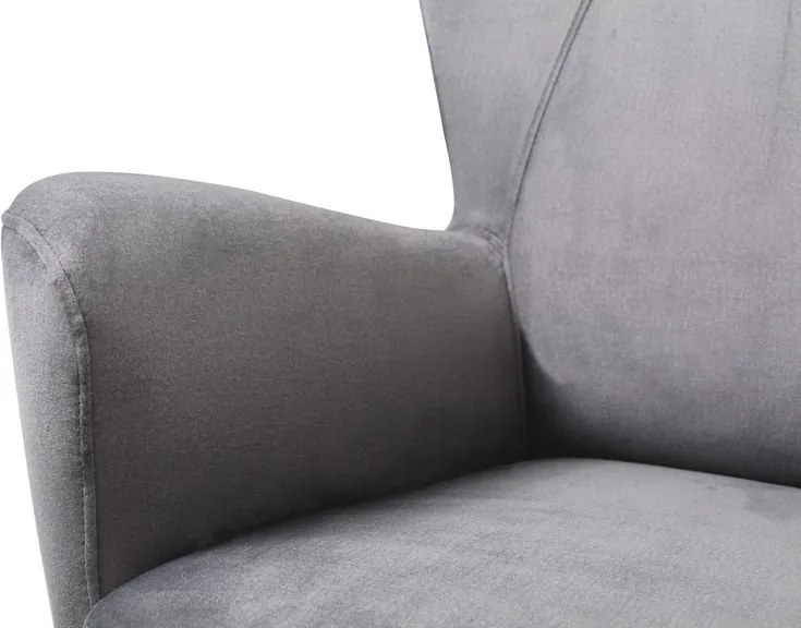 Dvojmiestna pohovka Next, šedá látka