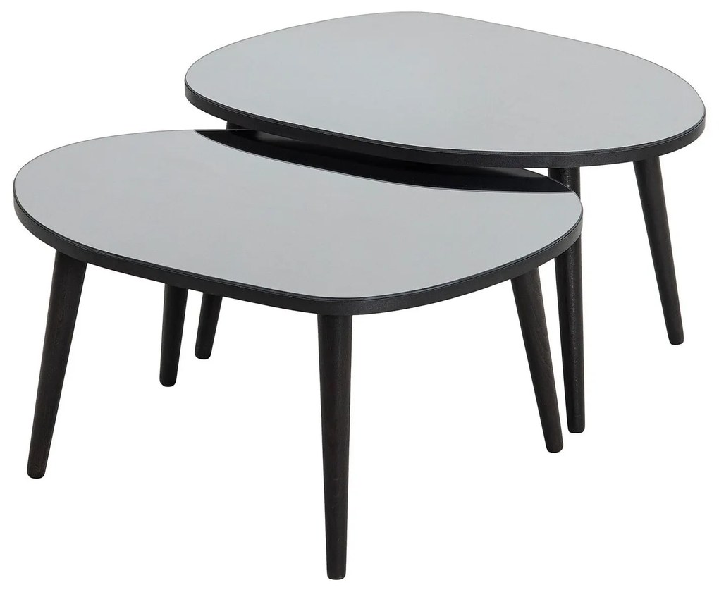 Set 2 ks konferenčných stolíkov Gustavo (čierna + sivá). Vlastná spoľahlivá doprava až k Vám domov. 1088420