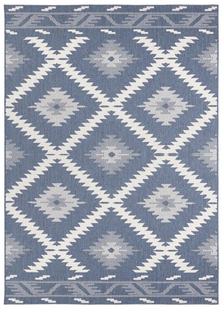 NORTHRUGS - Hanse Home koberce AKCIA: 80x150 cm Kusový koberec Twin Supreme 103430 Malibu blue creme – na von aj na doma - 80x150 cm