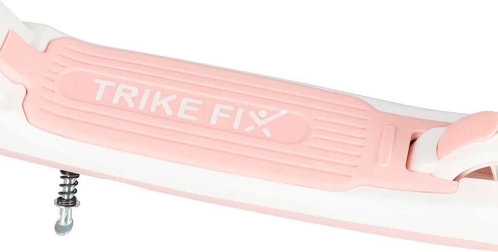 KIK Detská skladacia kolobežka Trike Fix, 2-kolesová, s LED osvetlením, ružová