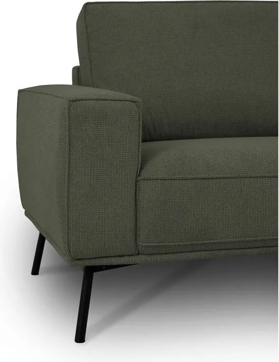 Tmavozelená ženilková rohová pohovka (pravý roh/do L) Amsterdam – Scandic