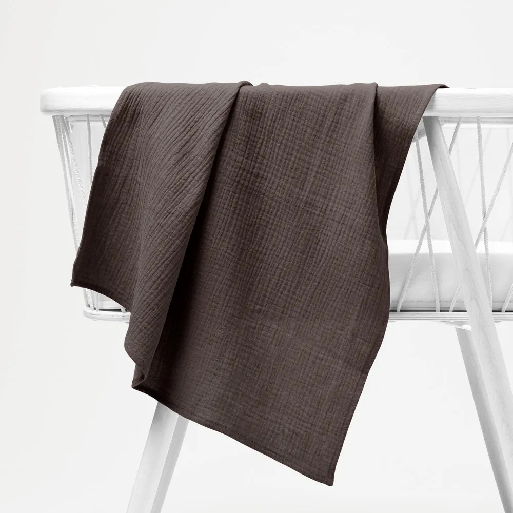 Biante Mušelínová plienka/dečka Nature MSN-069 Kakaovo hnedá 70x70 cm