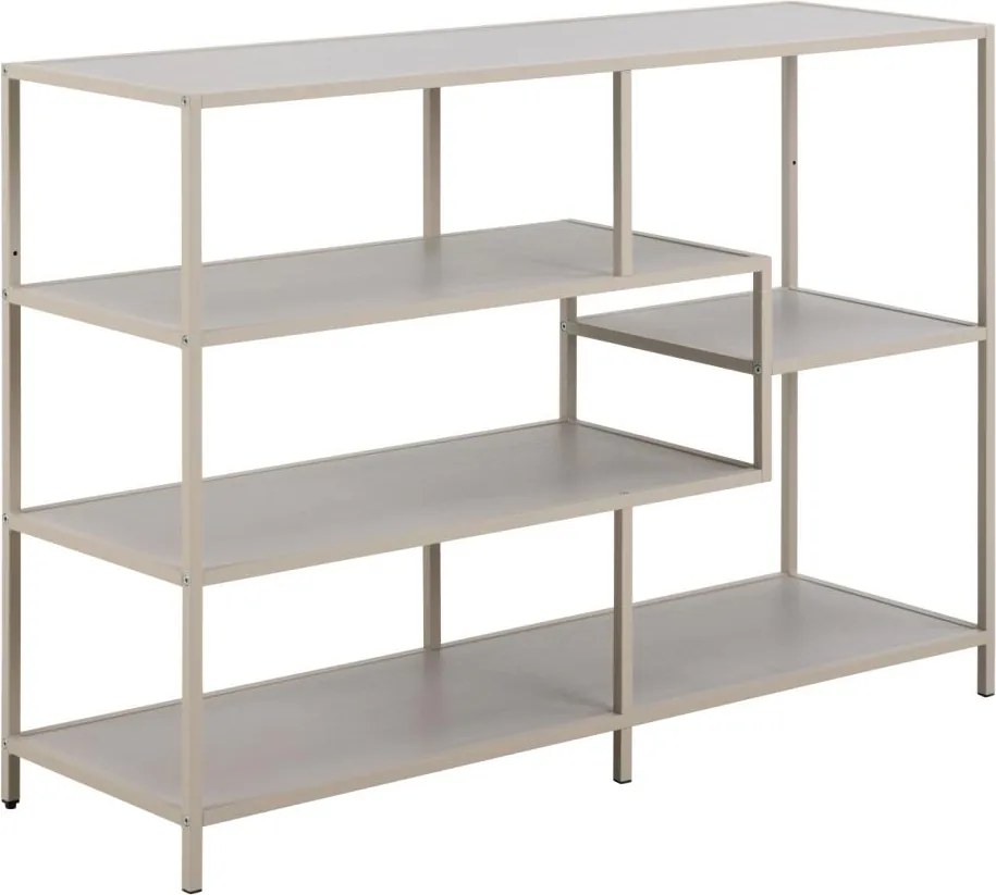 Knižnica Seaford 114 cm sivá