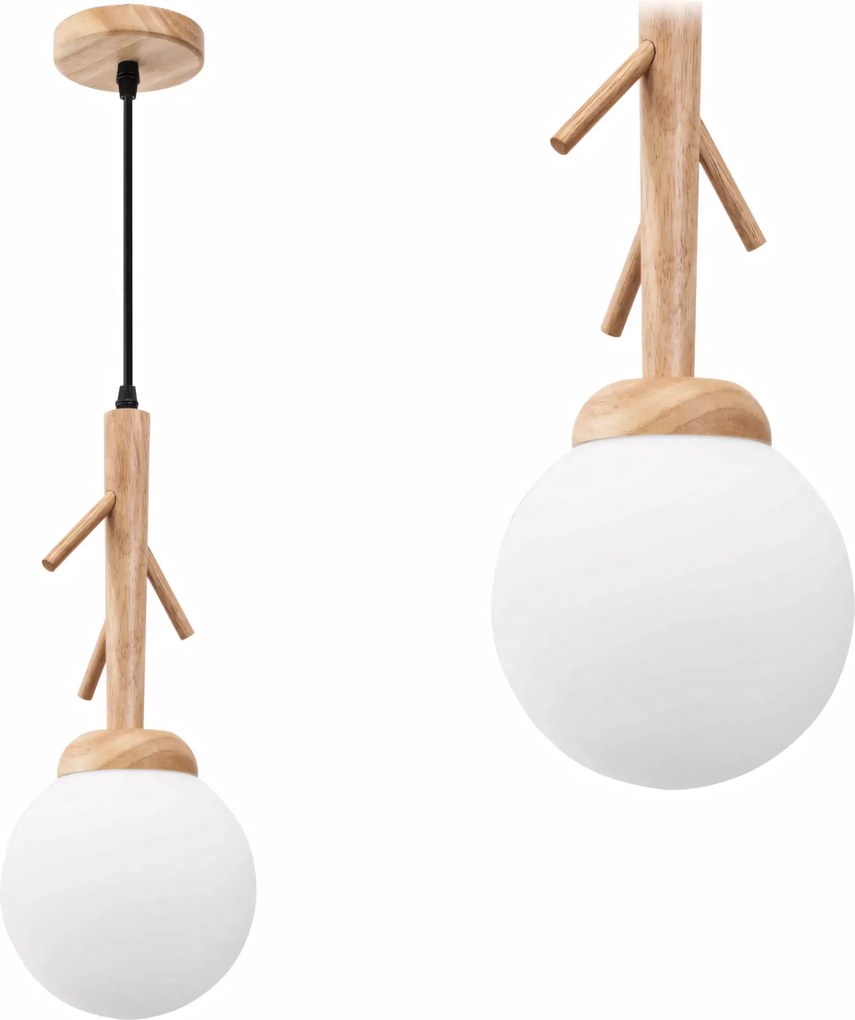 Toolight Toolight, stropné svietidlo 1xE27 APP1422-1CP, hnedá-biela, OSW-02415