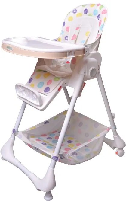 Detská jedálenská stolička Eco Toys  ACE1015 W