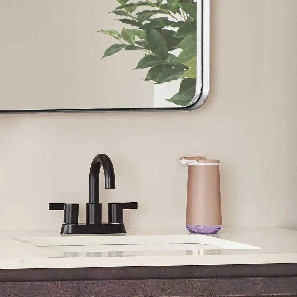 Automatický oceľový dávkovač mydla v zlatej farbe 266 ml - simplehuman
