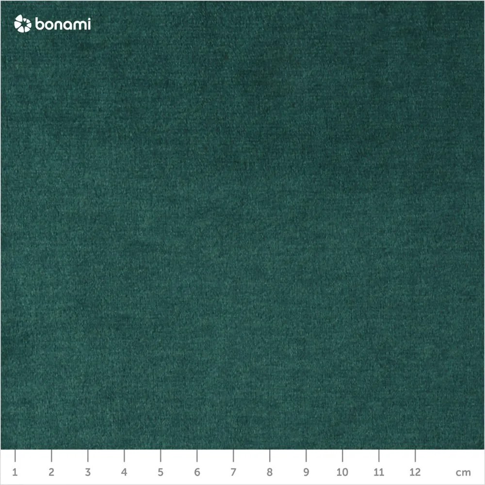 Tmavozelená zamatová podnožka Devichy Rothe