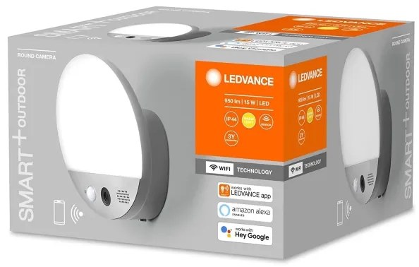 Ledvance- LED Nástenné svietidlo so senzorom a kamerou SMART+ 15W/230V Wi-Fi IP44