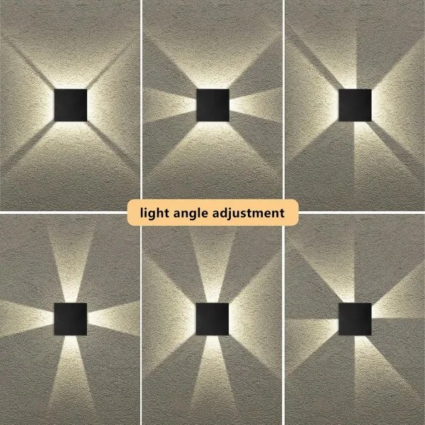 Brilagi - LED vonkajšie nástenné svietidlo QUADRAY LED/4W/230V čierne IP65
