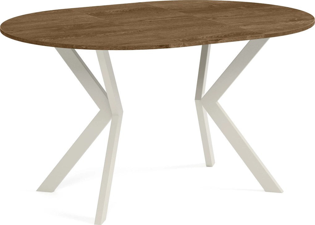 Okrúhly rozkladací jedálensky stôl DEVO Veľkosť: 90 - 128 cm
