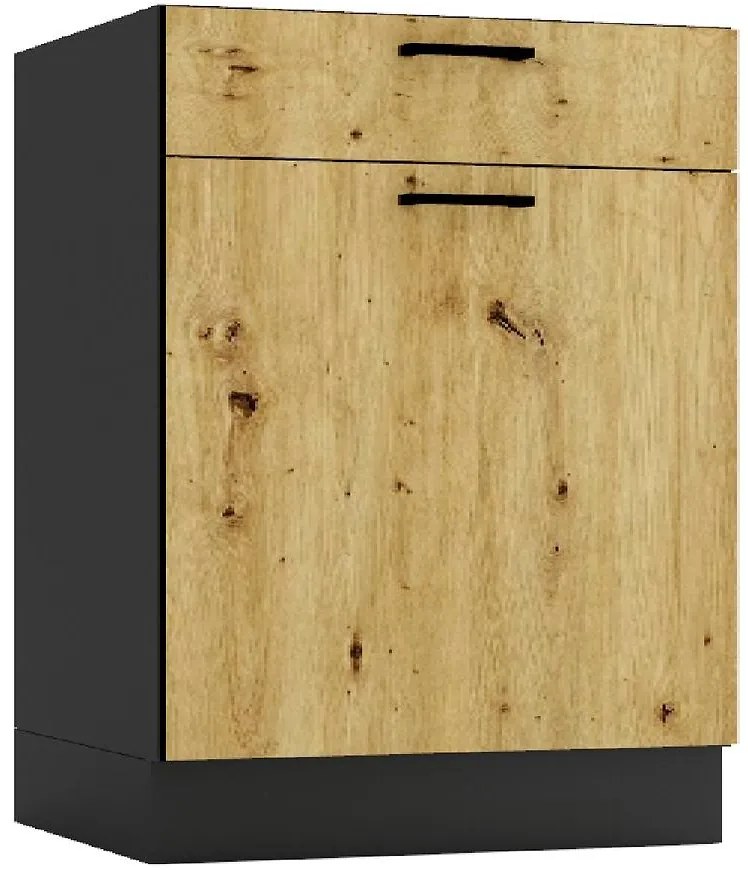 Kuchynská skrinka Anika D60S/1 P/L artisan/grafit