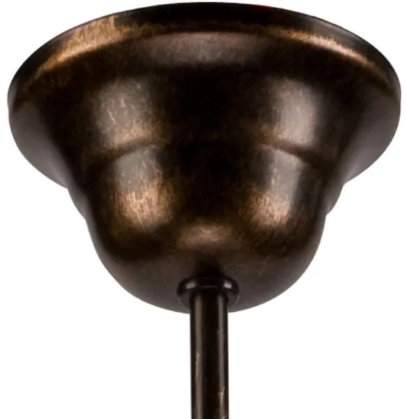 Luster na reťazi RETRO II 5xE27/60W/230V čierna patina