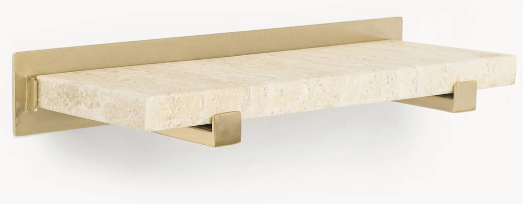 Mramorový malý nástenný regál Ally, Š 40 cm