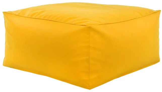 Taburetka žltá kocka ekokoža