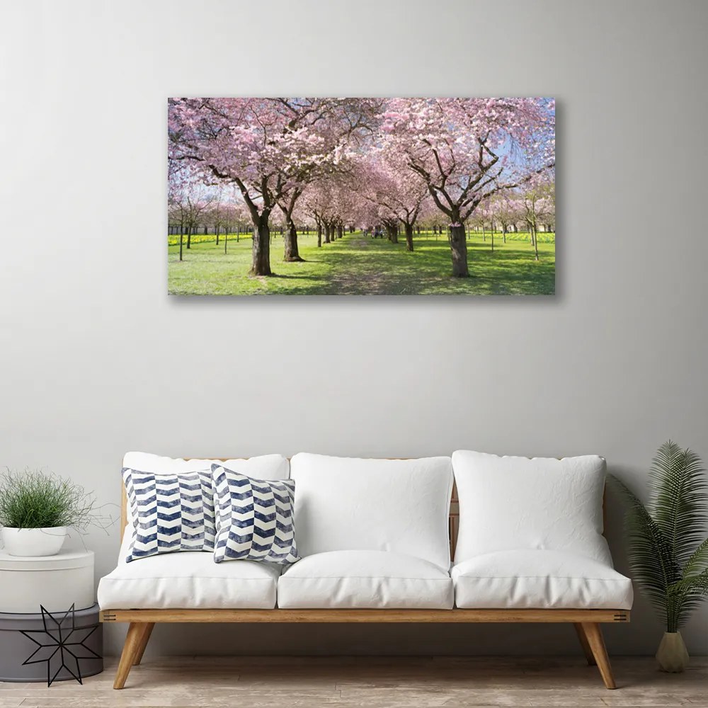 Obraz na plátne Chodník stromy príroda 140x70 cm