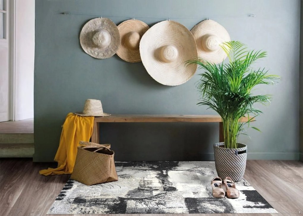 Berfin Dywany, Kusový koberec Aspect New 1902 Beige grey, 80x150, šedá, obývacia izba