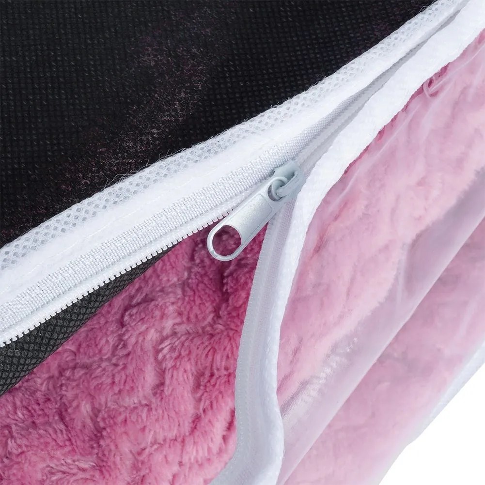 VILDE Textilný úložný box na posteľnú bielizeň, 45 x 30 x 20 cm