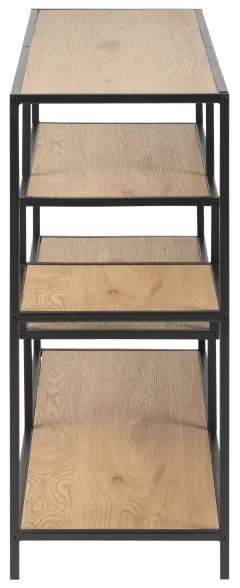 Knižnica SARON dub/čierna