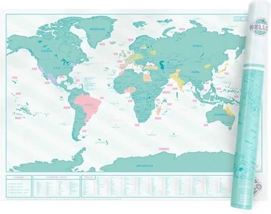 LUCKIES Stieracia mapa sveta HELLO EDITION