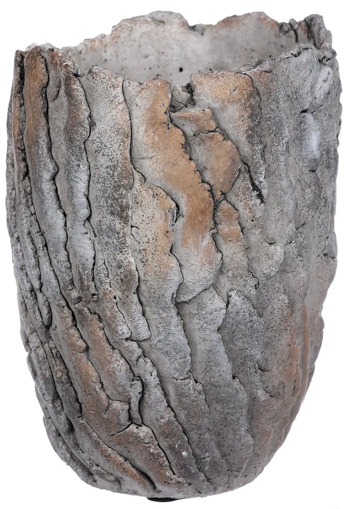Betonový obal na kvetináč Stone sivá, 16 x 22 cm