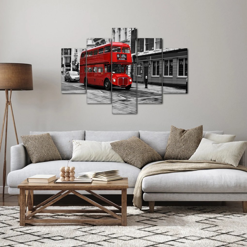 Obraz -Londýn s autobusom (150x105 cm)