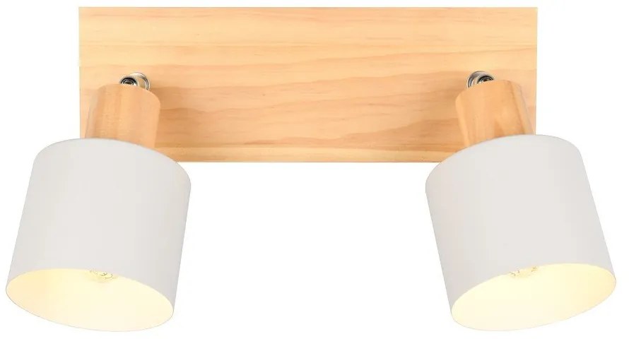 Bodové svietidlo v bielo-prírodnej farbe ø 9 cm Shanti – Trio