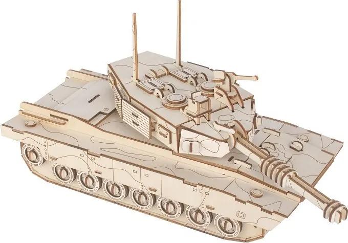 Drevené 3D puzzle Tank M1 Abrams