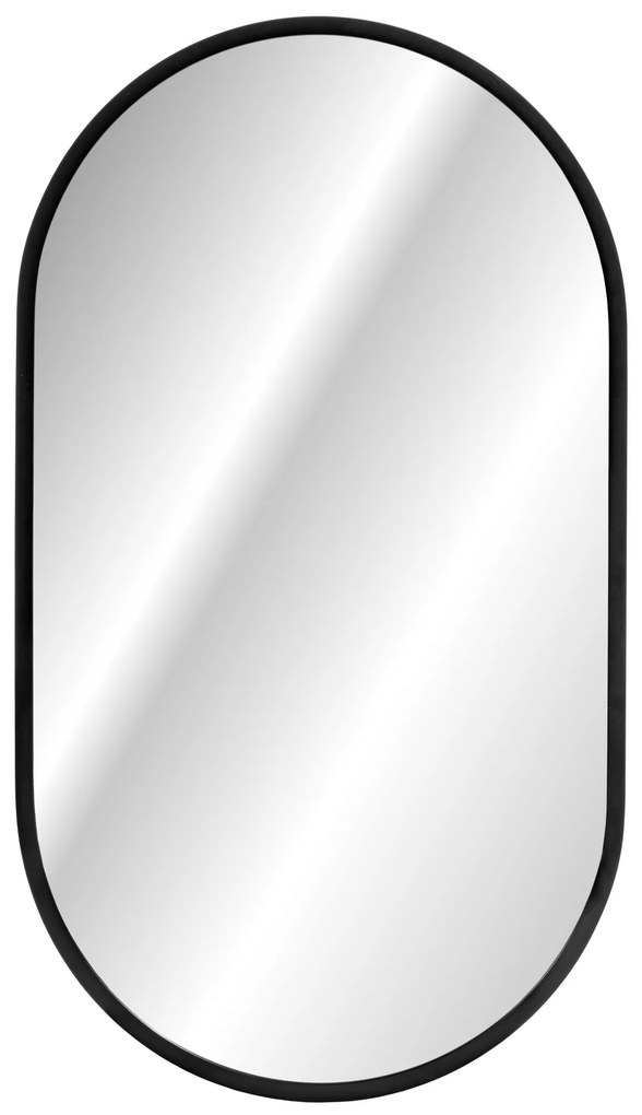 LED zrkadlo APOLLO 50x90 cm čierne