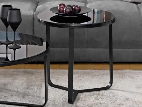 Okrúhly konferenčný stolík Boston 50 cm, černý%