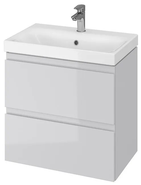 Umývadlová skrinka s umývadlom CERSANIT MODUO SLIM 60 (S801-226-DSM) sivá