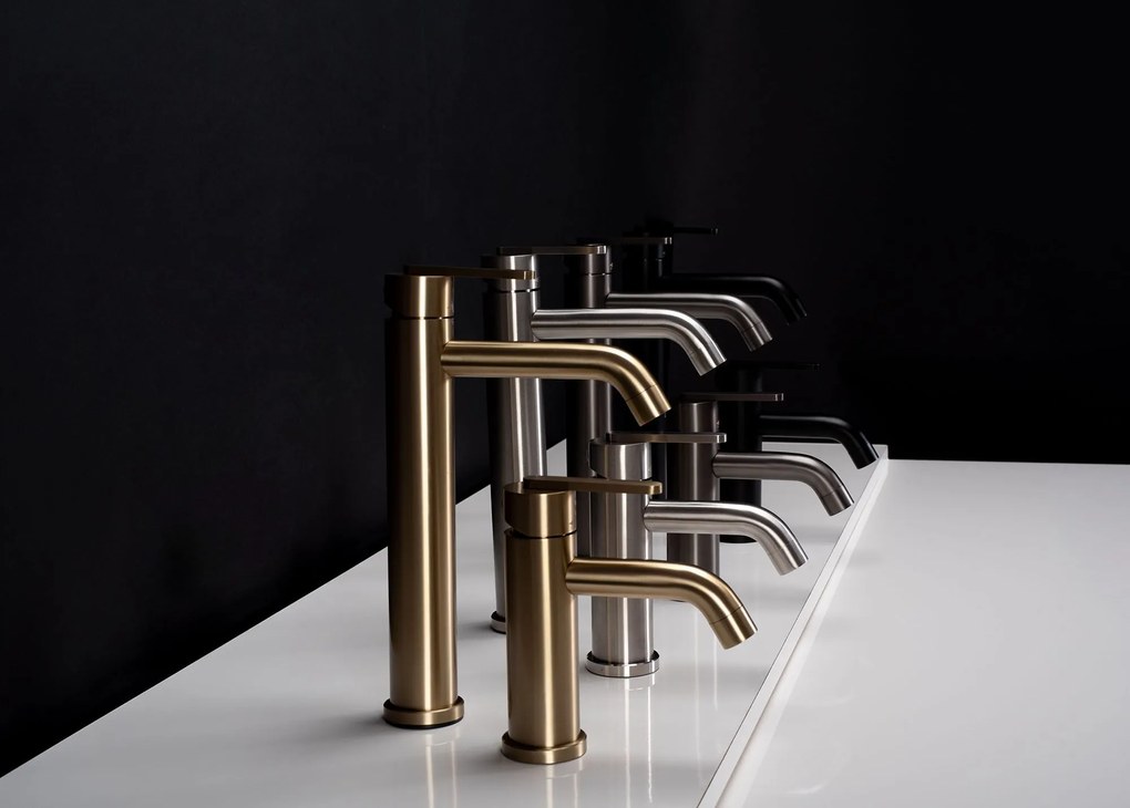 Rea Ontario, vysoká umývadlová batéria h-300, grafitová, REA-B5511