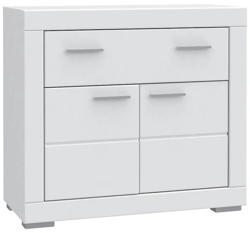 Komoda Snow 2D1S SNWK22 biely mat